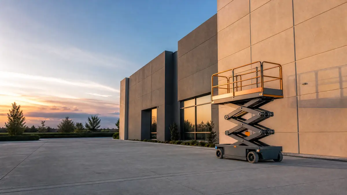 Electric Scissor Lifts jobsite access in Indianapolis